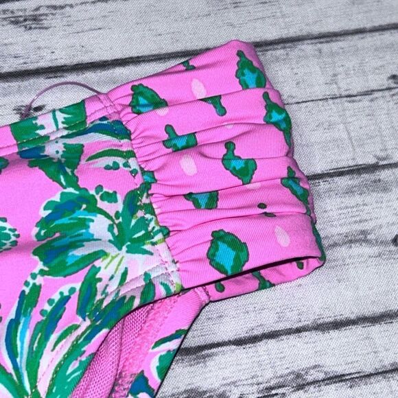 Lilly Pulitzer High Waisted Clancy Bikini Bottoms Oh Diamond Girl Engineered - Picture 6 of 11